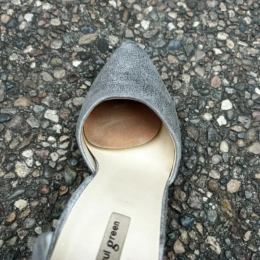 Paul Green The Day Maker Smoked Brush Char Heel D'orsay Pumps US 7